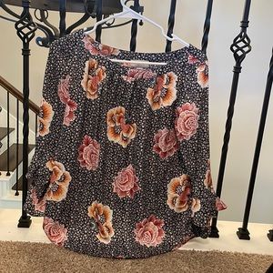Loft floral petite tee.